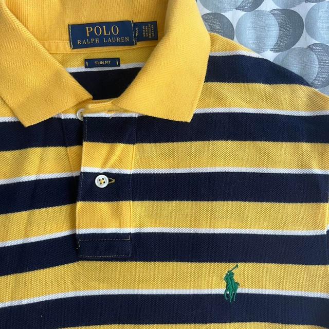 Polo Ralph Lauren Men's Polo shirt - Yellow/Multi - XS on Productcaster.