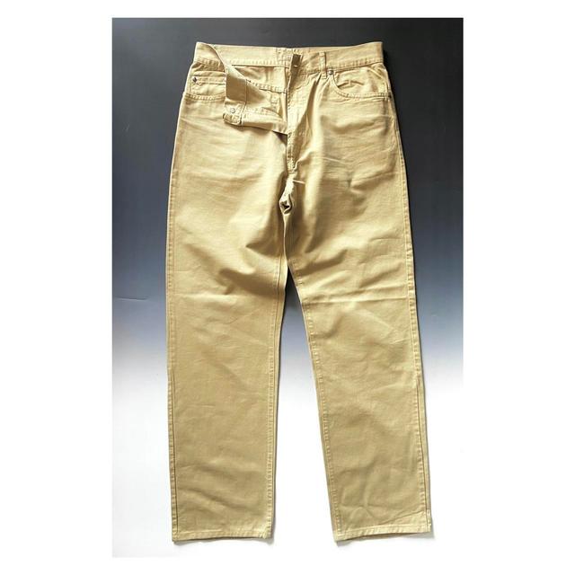 Valentino Men's Straight leg Chino Trousers - Yellow - M on Productcaster.