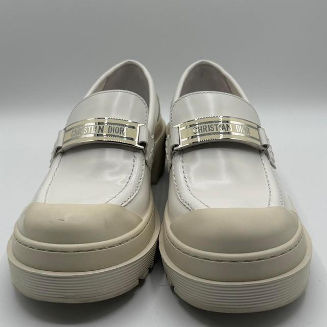 Christian Dior Women's Loafers - White/Cream - UK 3 on Productcaster.