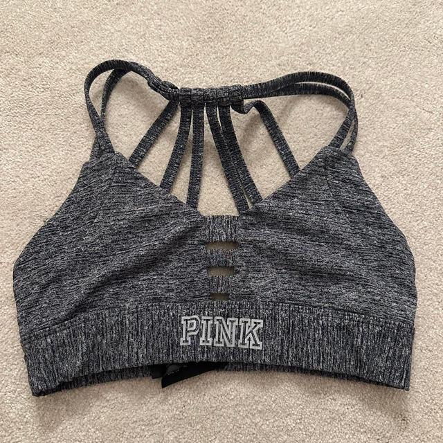 Victoria's Secret PINK Women's Crop top - Grey - S on Productcaster.