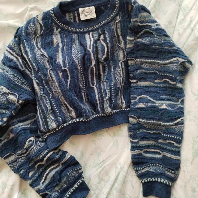 Vintage Women's Jumper - Blue - S on Productcaster.