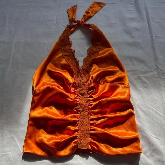 Vintage Women's Vest - Orange - M on Productcaster.