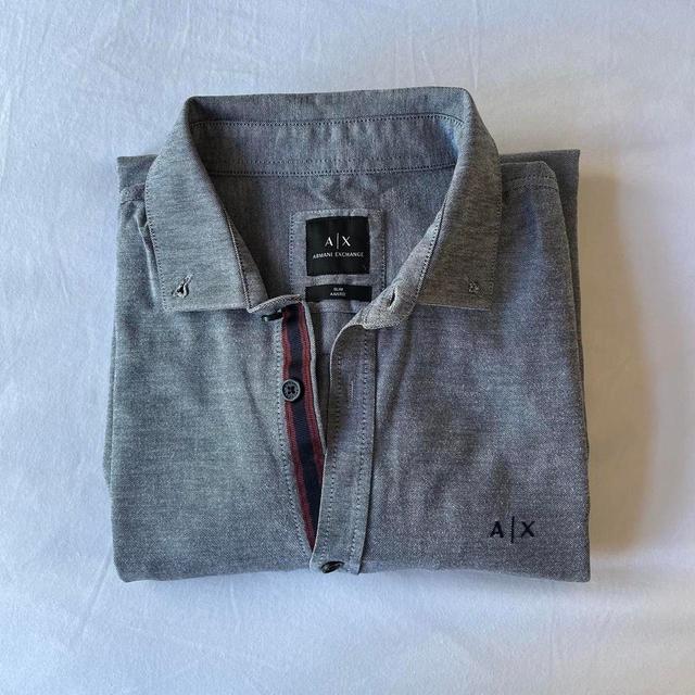 Armani Exchange Men's Shirt - Grey - M on Productcaster.