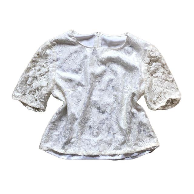 Vintage Women's Blouse - White - M on Productcaster.