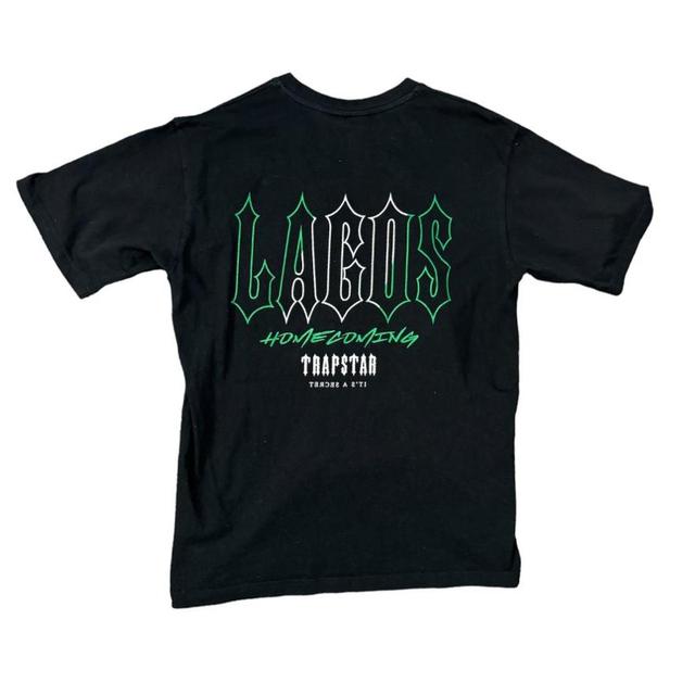 Trapstar Men's T-shirt - Black/Green - M on Productcaster.