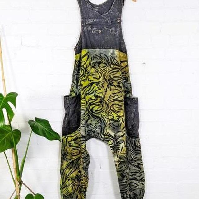 Women's Dungarees - Black/Multi - M on Productcaster.