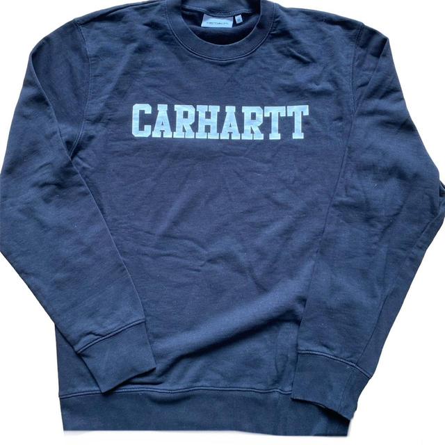 Carhartt Men's Jumper - Black/White - M on Productcaster.