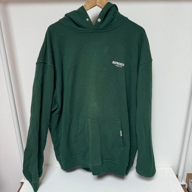 Represent Men's Hoodie - Green - XL on Productcaster.