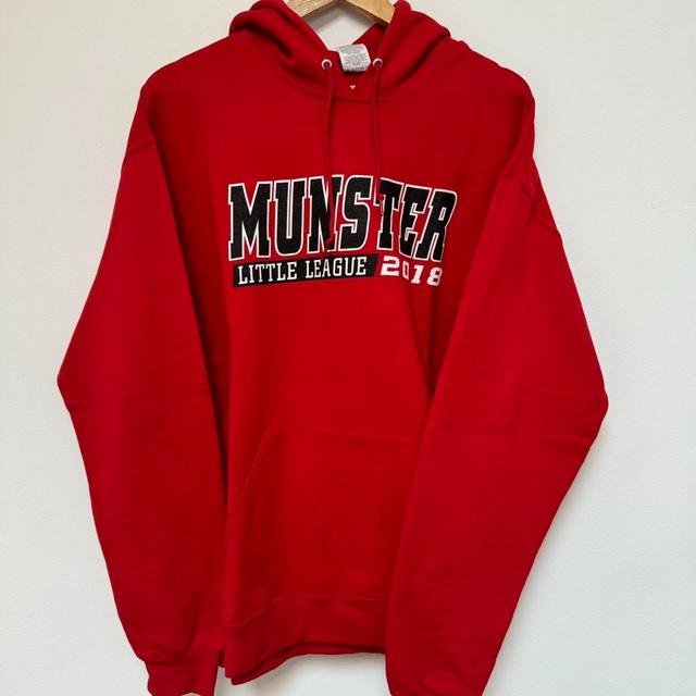 Jerzees Men's Hoodie - Red - L on Productcaster.