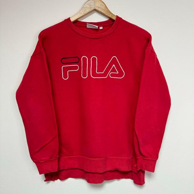 Fila Women's Sweatshirt - Red - XS on Productcaster.