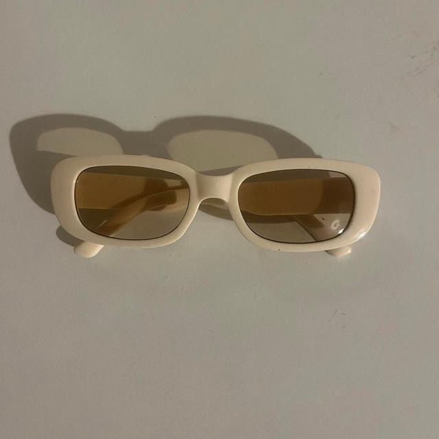 Women's Sunglasses - Cream on Productcaster.