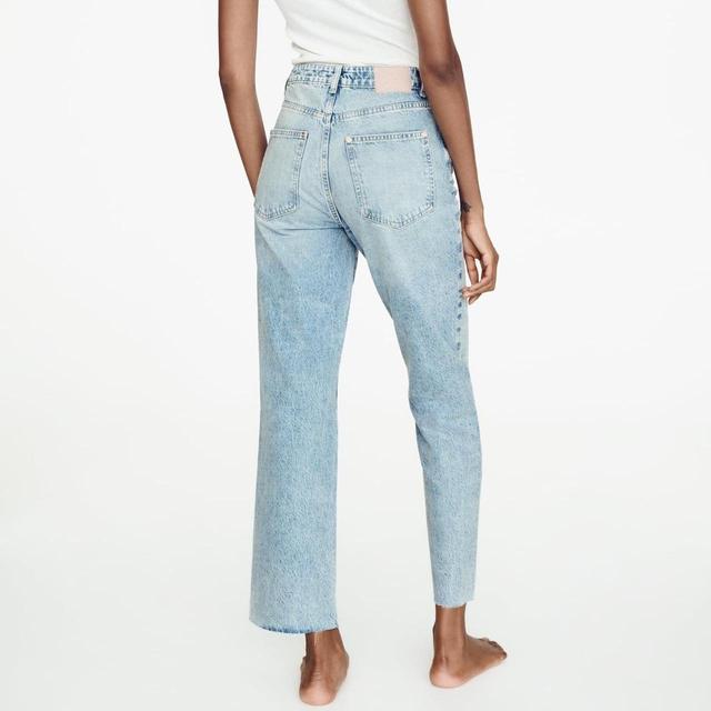 Zara Women's Straight leg Jeans - Blue - UK 8 on Productcaster.