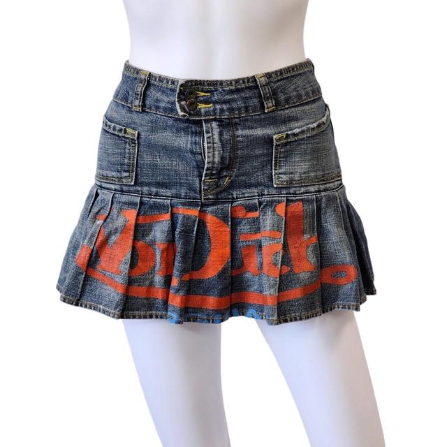 Von Dutch Women's Mini Skirt - Blue/Multi - UK 8 on Productcaster.