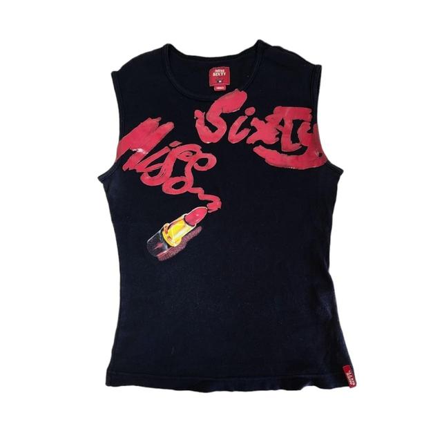 Miss Sixty Women's T-shirt - Black/Red - 10 on Productcaster.