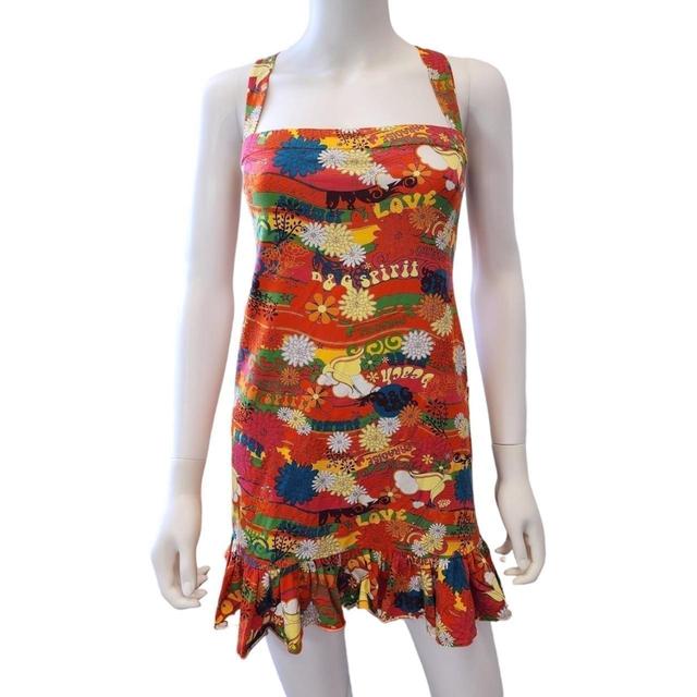 Dolce & Gabbana Women's Mini Dress - Orange/Multi - 10 on Productcaster.