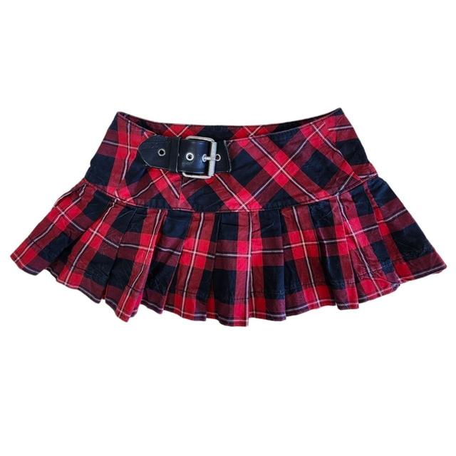 Miss Sixty Women's Mini Skirt - Black/Red - UK 6 on Productcaster.