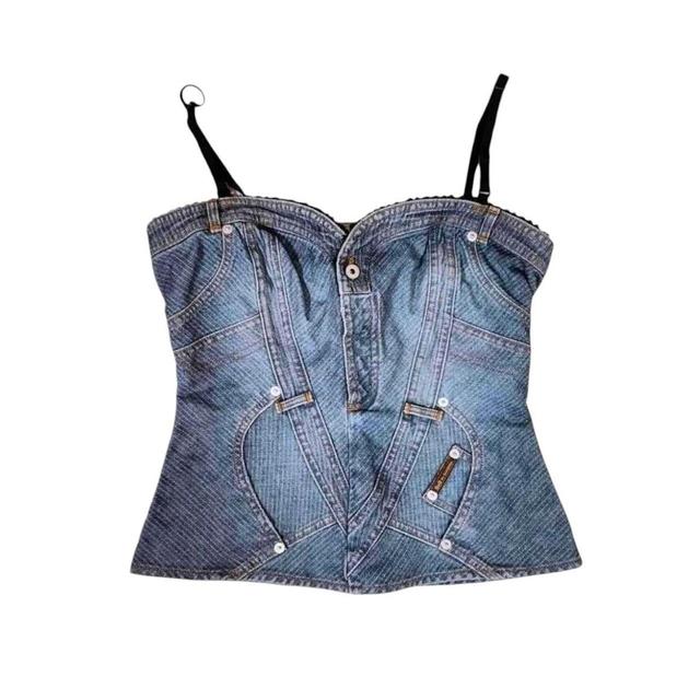 Dolce & Gabbana Women's Corset - Blue/Navy - 10 on Productcaster.