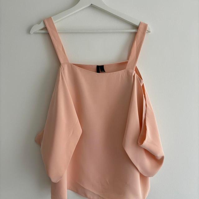 Topshop Women's Blouse - Pink/Tan - 8 on Productcaster.