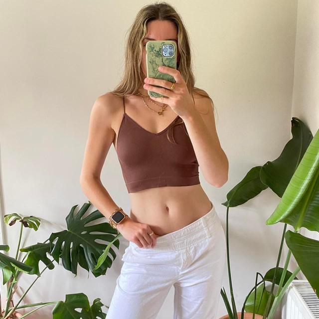 Subdued Women's Crop top - Brown - S on Productcaster.