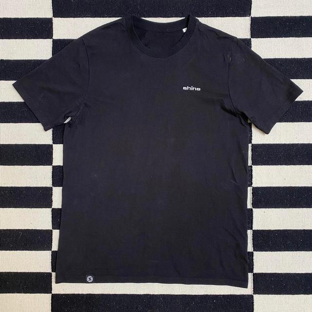 Men's T-shirt - Black/White - L on Productcaster.