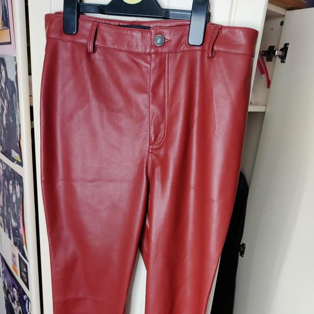 Motel Women's Trousers - Burgundy - UK 10 on Productcaster.