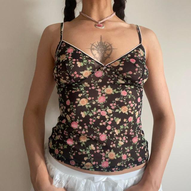 Vintage Women's Vest - Pink/Black - 8 on Productcaster.