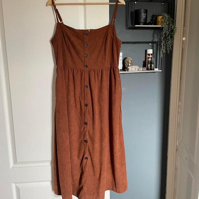 DAZY Women's A-line Dress - Brown/Orange - XL on Productcaster.