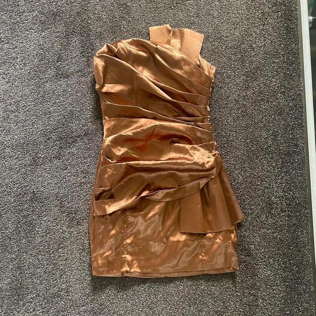 Femme Luxe Women's Bodycon Dress - Gold/Orange - 6 on Productcaster.