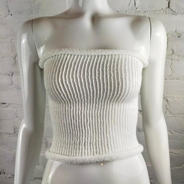 Handmade Women's Crop top - White - S on Productcaster.