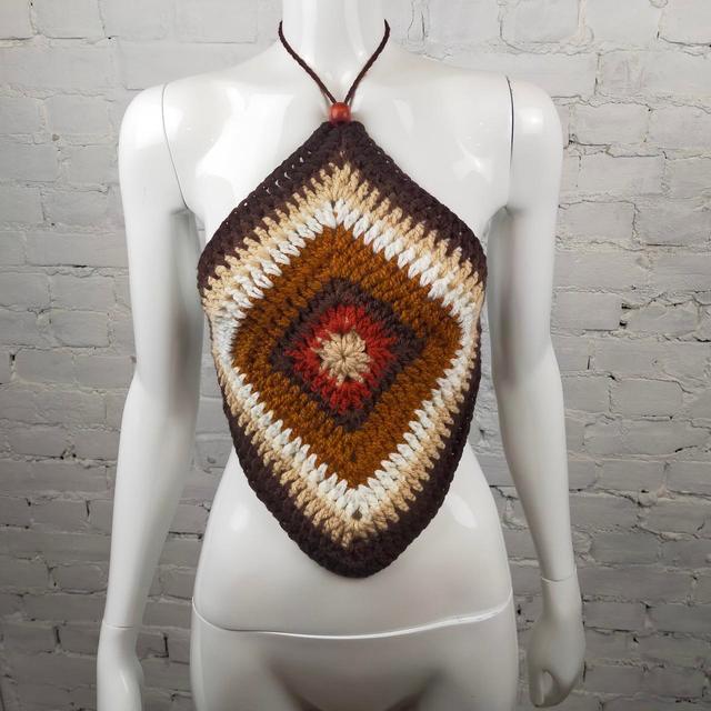 Women's Crop top - Brown/Tan - 6 on Productcaster.