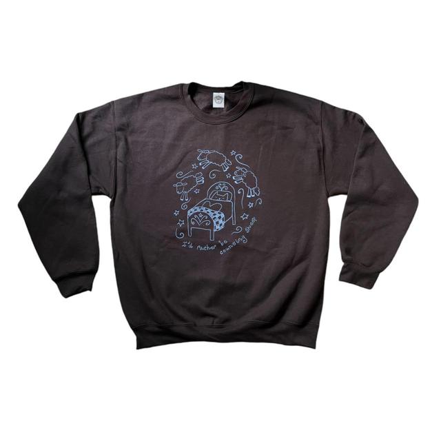 Custom Women's Sweatshirt - Brown/Blue - S on Productcaster.