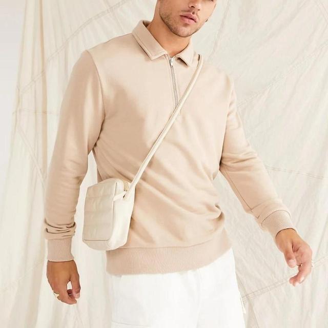 ASOS Men's Polo shirt - Tan/Cream - M on Productcaster.