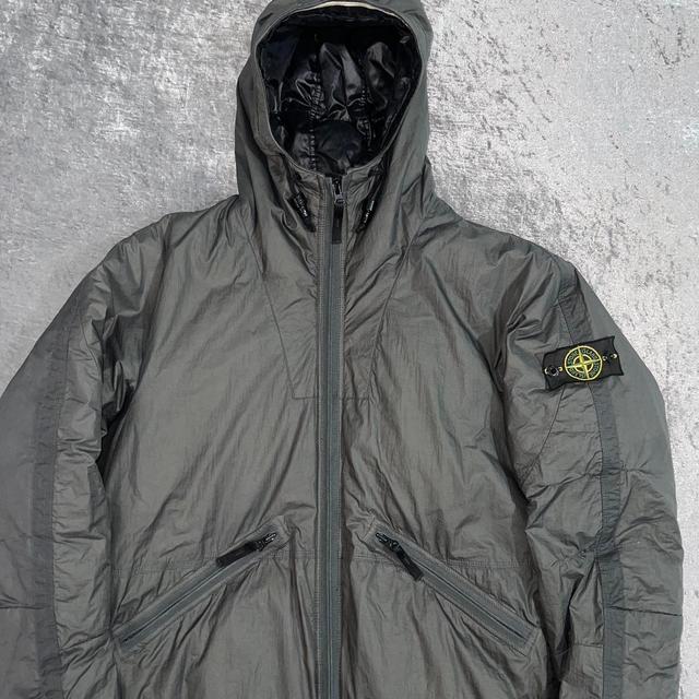 Stone Island Men's Puffer Jacket - Grey/Black - XL on Productcaster.