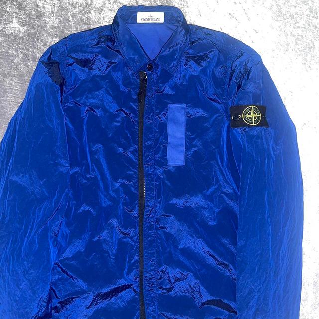 Stone Island Men's Jacket - Navy/Blue - S on Productcaster.