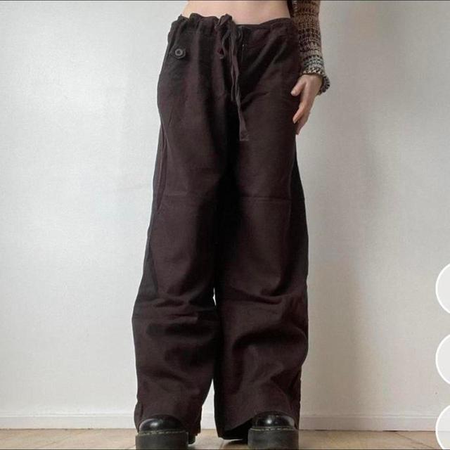 Vintage Women's Trousers - Brown - UK 8 on Productcaster.