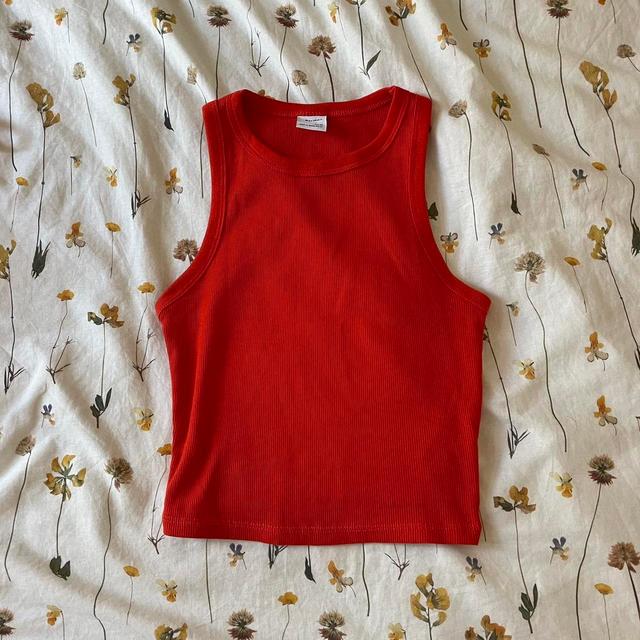 Bershka Women's Crop top - Red - XS on Productcaster.