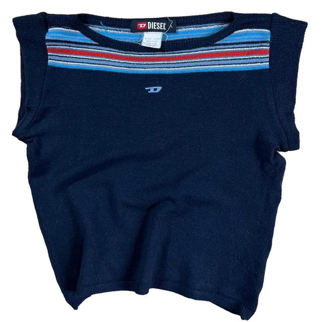 Diesel Women's Jumper - Navy/Multi - M on Productcaster.