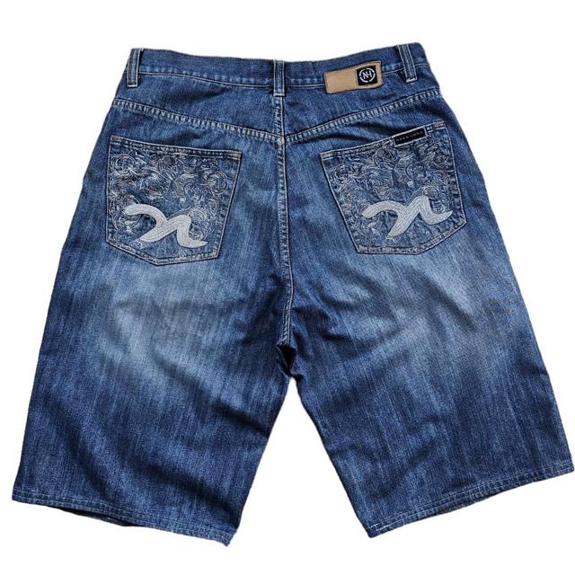 Vintage Men's Shorts - Blue/Navy - 36 on Productcaster.