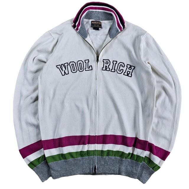 Woolrich Women's Jumper - White/Multi - L on Productcaster.