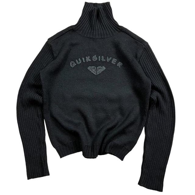 Quiksilver Women's Jumper - Black/Grey - S on Productcaster.