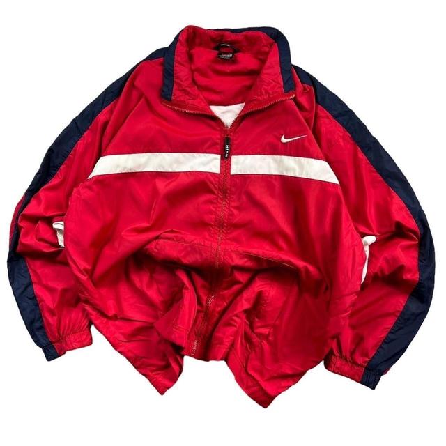 Nike Men's Lightweight Jacket - Red/Black - XL on Productcaster.