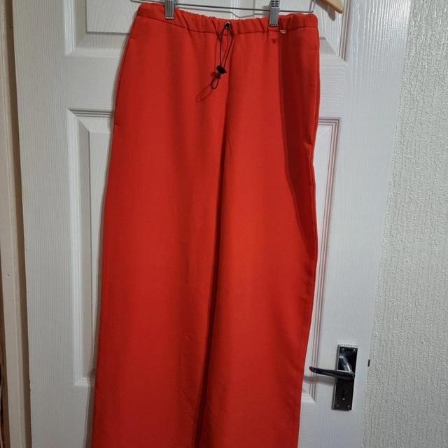 House of Sunny Women's Wide leg Trousers - Red/Orange - UK 6 on Productcaster.