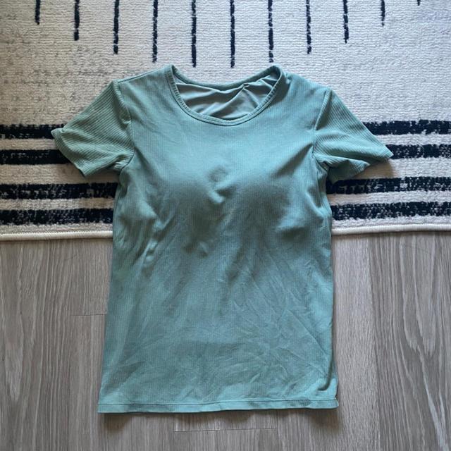 UNIQLO Women's T-shirt - Green/Blue - 8 on Productcaster.