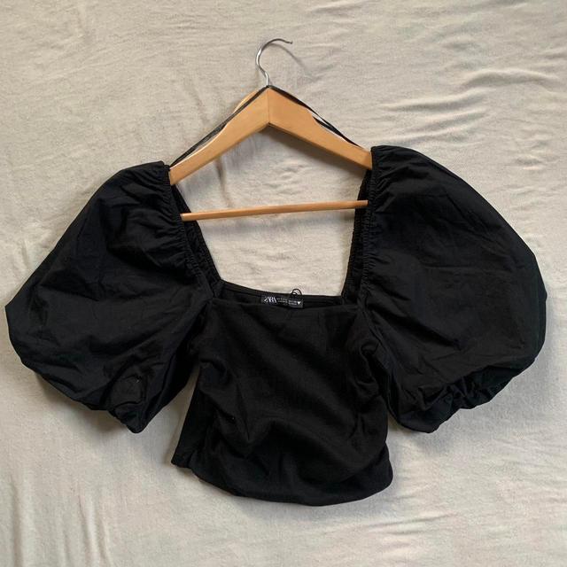 Zara Women's Crop top - Black - S on Productcaster.