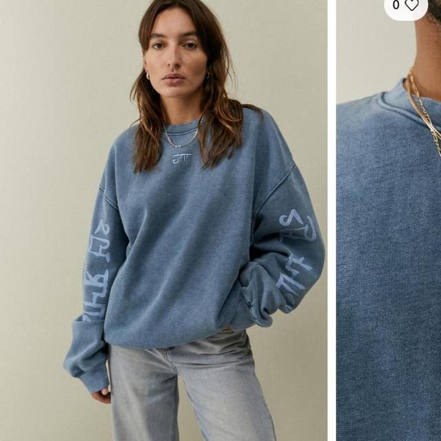 Urban Outfitters Women's Sweatshirt - Blue - M on Productcaster.