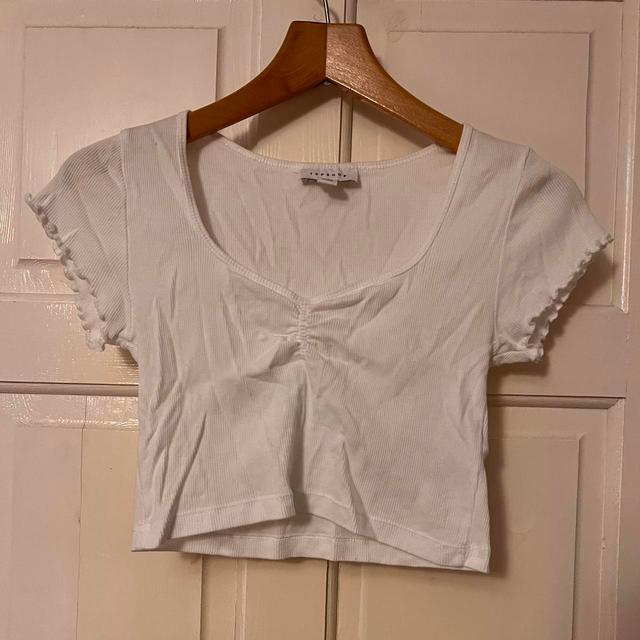 Topshop Women's Crop top - White - 8 on Productcaster.