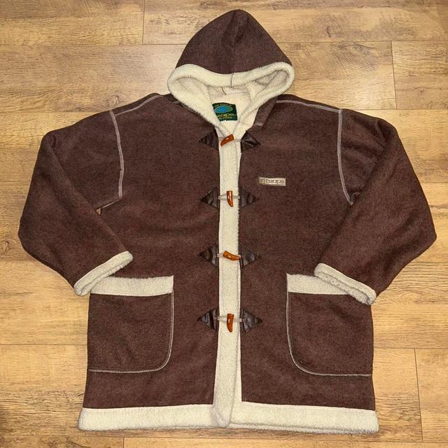 Vintage Women's Coat - Brown/Cream - XL on Productcaster.