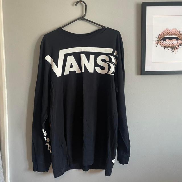 Vans Men's T-shirt - Black - L on Productcaster.