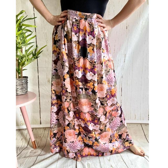 Vintage Women's Skirt - Pink/Purple - UK 10 on Productcaster.