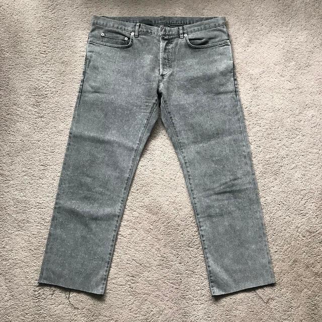 Dior Men's Acid-washed Jeans - Grey/Black - 36" on Productcaster.